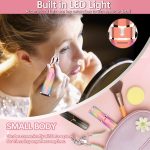 Maywiyi Eyebrow Razor,Facial Hair Removal for Women,2 in 1 Trimmer and Epilator Painless Hair Remover Rechargeable Face Shaver for Peach Fuzz , Lips, Chin, Arms with LED Light - Image 4